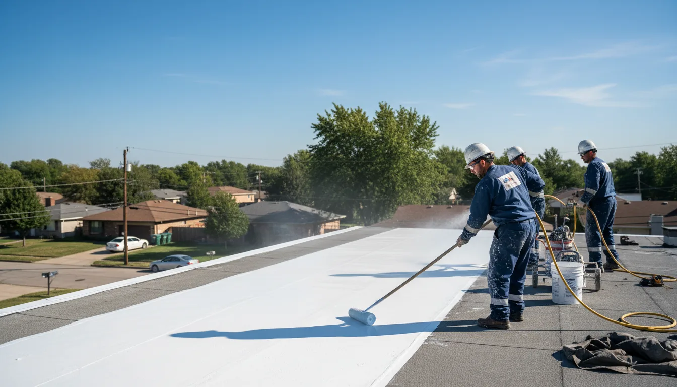 Commercial roof coating in La Ward, TX near me